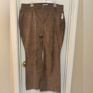 NWT Old Navy high rise corduroy flare pants